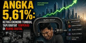 MENOLAK TERLENA ANGKA 5,61%: KETIKA EKONOMI TUMBUH, TAPI RAKYAT TERPERAS DI RUANG DIGITAL
